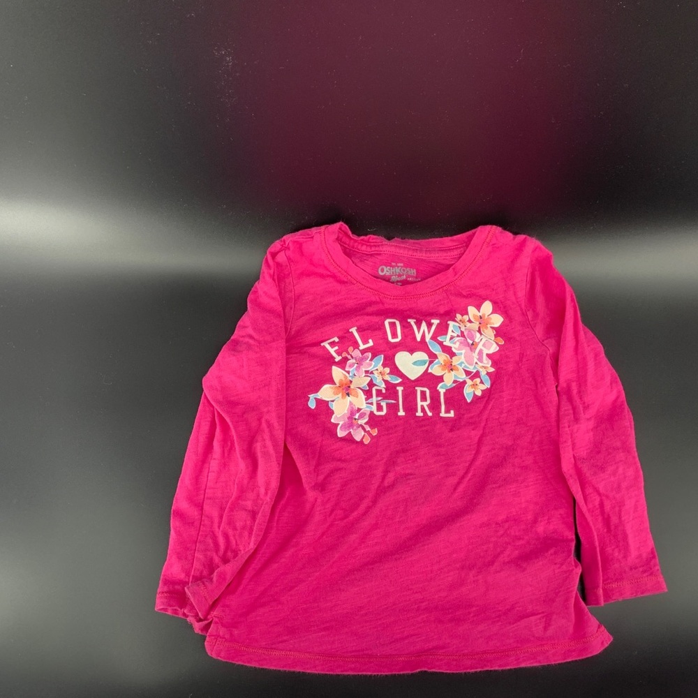 OshKosh “flower girl” long sleeve t-shirt - 4T